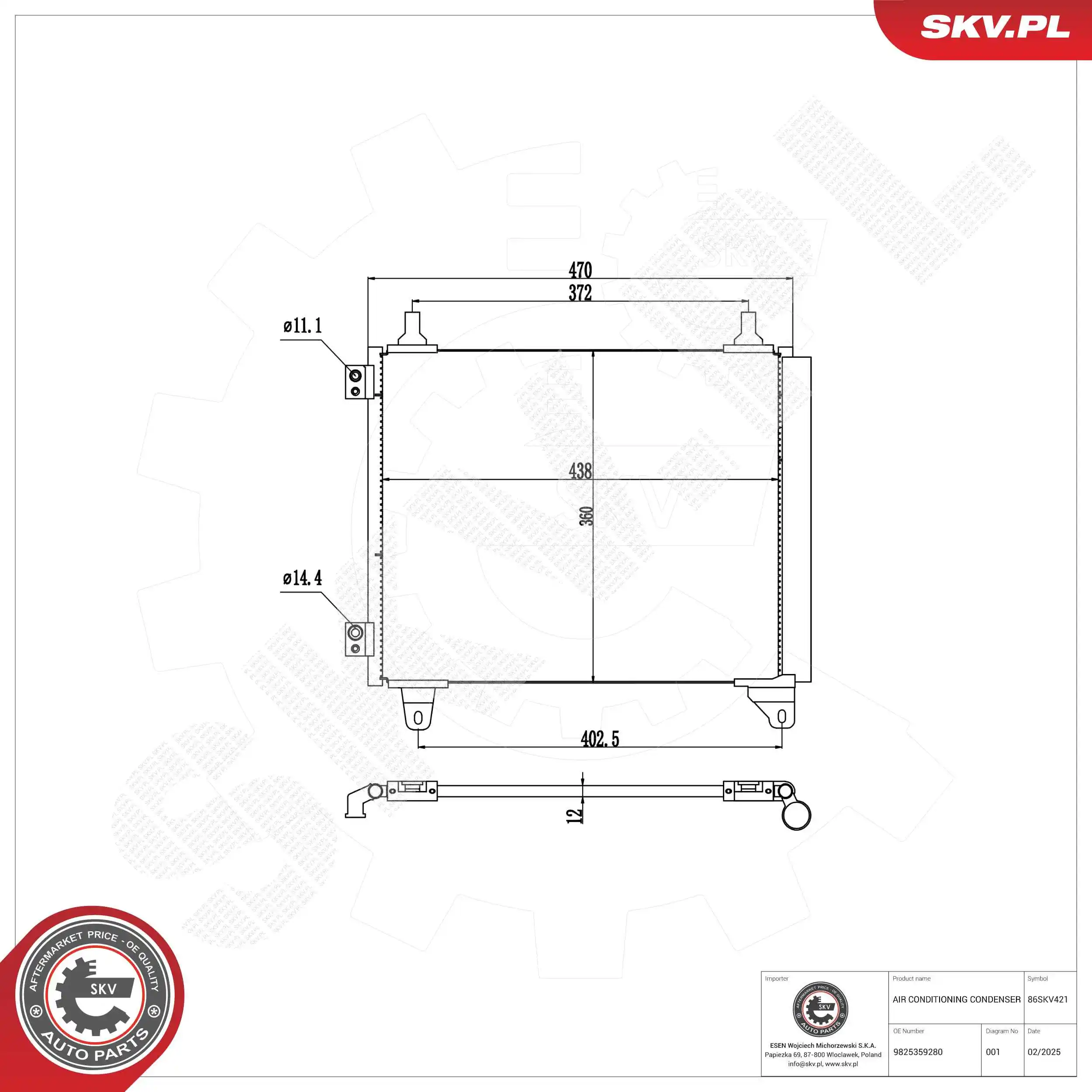 Condenser, air conditioning